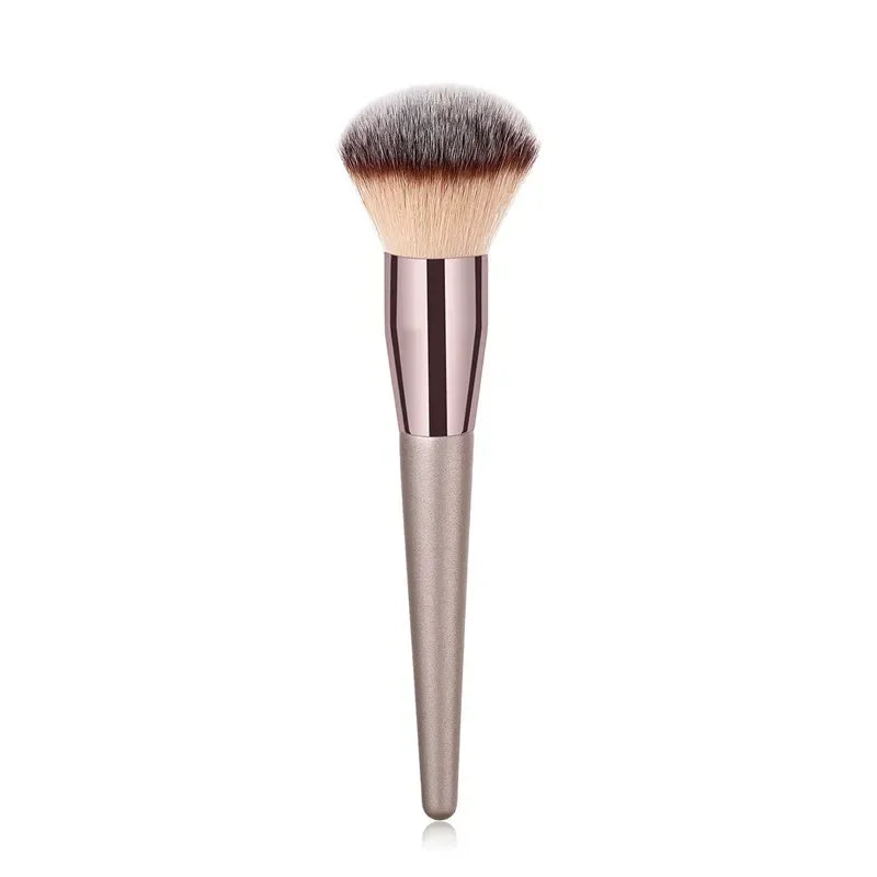 Champagne Makeup Brush Set | Foundation & Powder Flat Head Cosmetic Brush