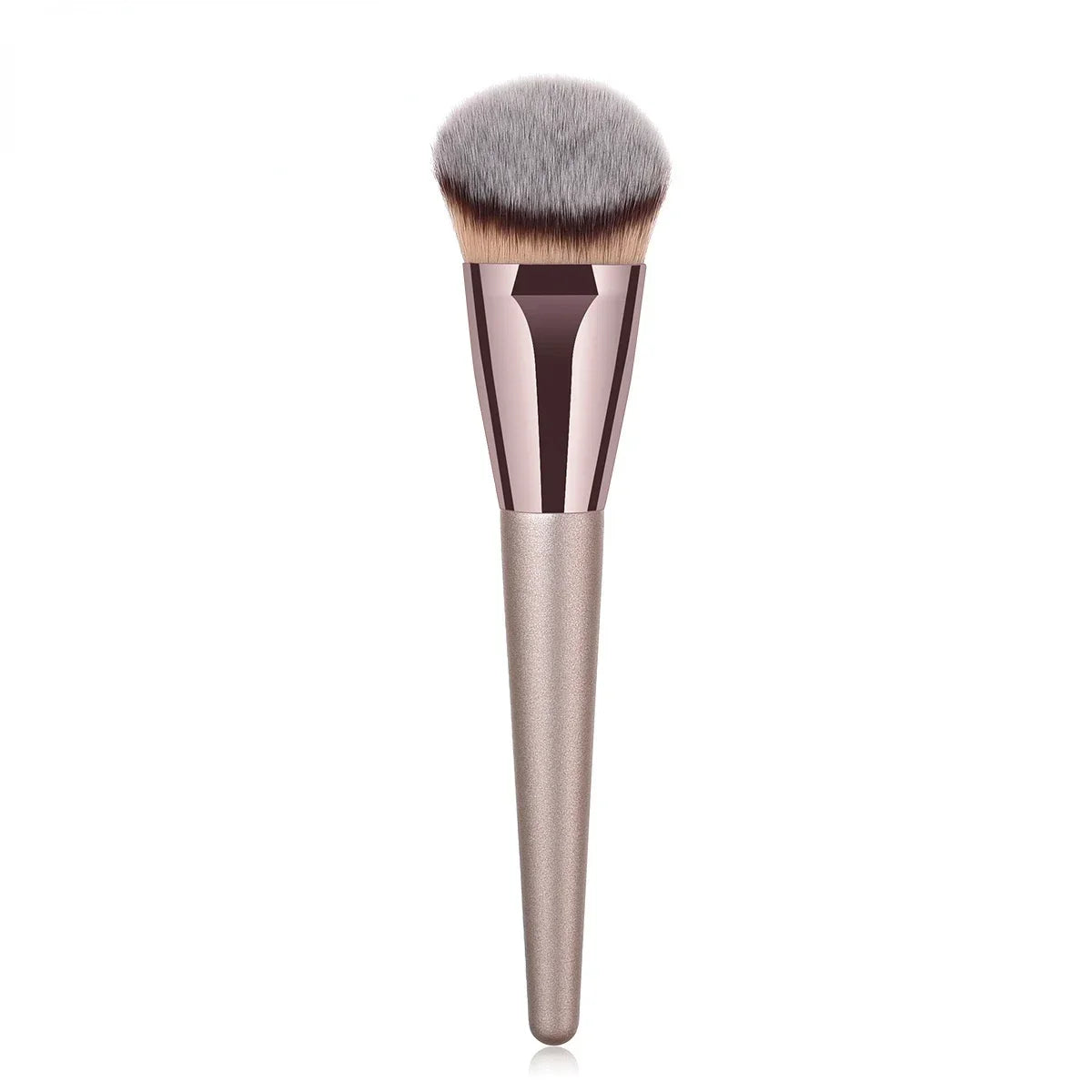 Champagne Makeup Brush Set | Foundation & Powder Flat Head Cosmetic Brush