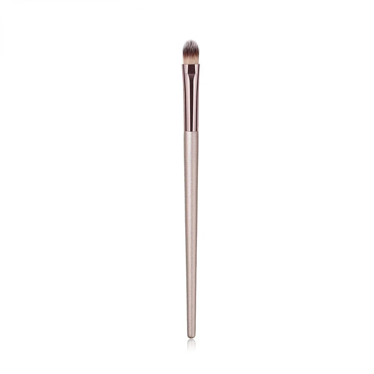 Champagne Makeup Brush Set | Foundation & Powder Flat Head Cosmetic Brush